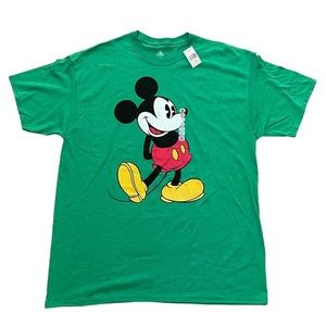 NEW Disney Mickey Mouse Green T-shirt Men’s  XL
